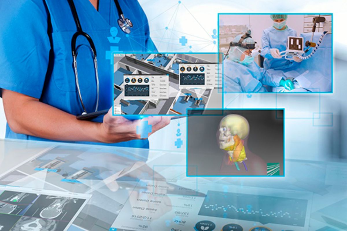 Der digitale Leitstand bereitet alle digital zur Verfügung stehenden Informationen über Station und Patienten visuell auf.  (© Fraunhofer IGD - everythingpossible/Fotolia)